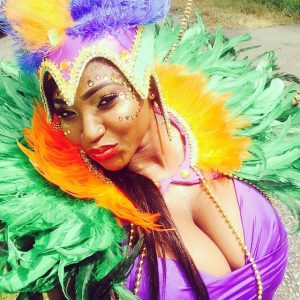 Nigerian Samba Girl with Big Boobs Celebrates Festival