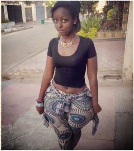 Kenyan Girl with Wide Hips and Slim Waist Rocks the Hood