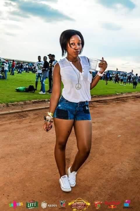 Black South African University Girl in Sexy Casual Attire