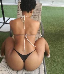 Zodwa Wabantu Booty in Thong - Strikes Suggestive Pose on Stage