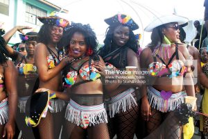 St Lucia - Dennery Carnival 2017 - Girls in Swimsuits Party in the Streets