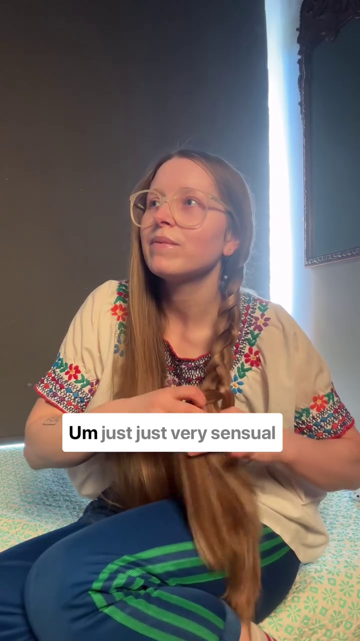 Kind of like you know a.... Very sensual stuff with my hair