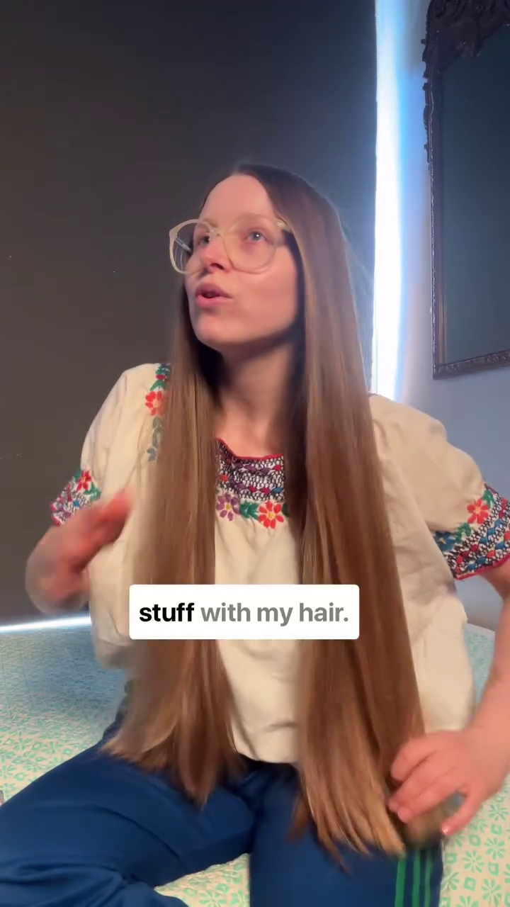 Kind of like you know a.... Very sensual stuff with my hair