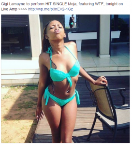SA Hip Hop Queen, Gigi Lamayne Looking Hot and Sexy in Bikini
