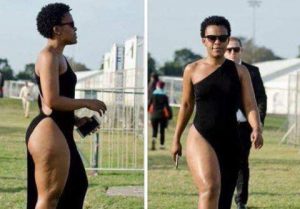 Zodwa Wabantu Walks Half Naked at Durban Day Fashion Show