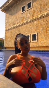 Young Nigerian Woman with Lovely Sack of Water Melon Boobs